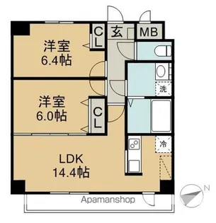 プリミエール常滑駅前【10階】の間取り