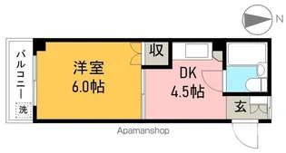 永国寺ハイツ【3階】の間取り