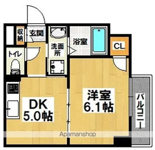 フォレストインサイド深井【8階】の間取り