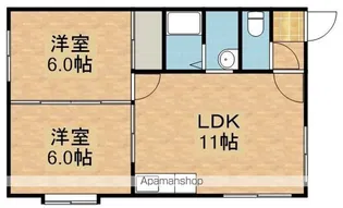 グランドパレス真栄【205号室号室】の間取り