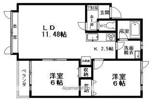 フロウリッシュ161【2階】の間取り