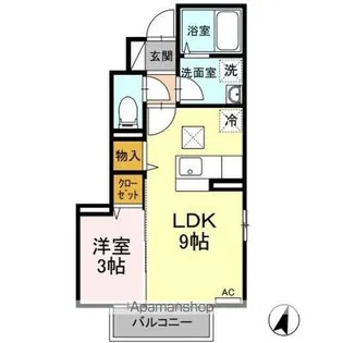 CASAフィオーレ【1階】の間取り