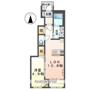 リアン鶴崎【1階】の間取り