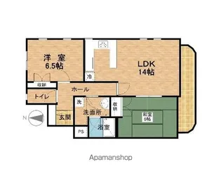 パセオ木田【21号室】の間取り