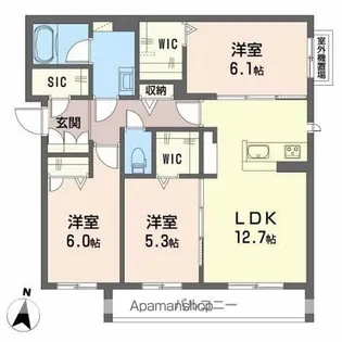 Shamaisonエーデル百舌鳥【2階】の間取り