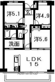 エスポワール【5階】の間取り