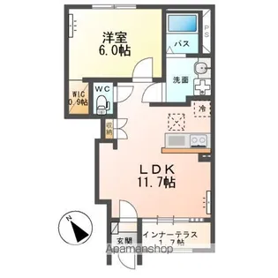 サウザントヒルズ【1階】の間取り