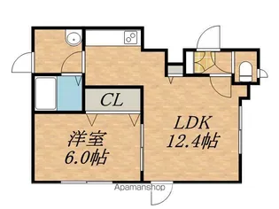 ヴィーブル南13【3階】の間取り
