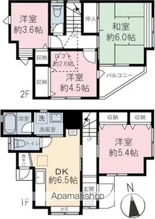 東京都豊島区池袋本町2丁目【一戸建】の間取り
