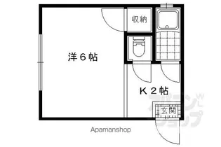 平安荘【17号室】の間取り