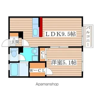 グランフォーレタウン【1階】の間取り