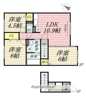 セザール山鼻【1階】の間取り
