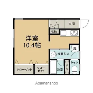 シンフォニーフラット【2号室】の間取り