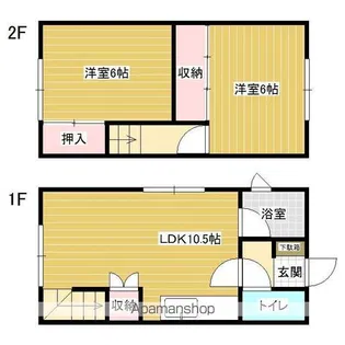 ハイツ幸和【1階】の間取り