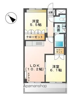 大分県中津市大字大塚【アパート】の間取り