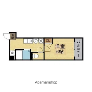 EST布施【203号室】の間取り