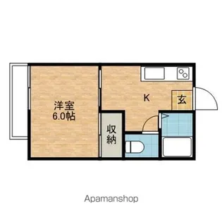 クレストコーシン【2階】の間取り