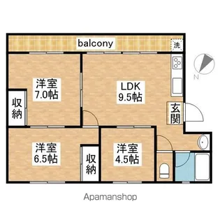 フジマンション【107号室】の間取り