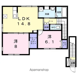 ブリス【2階】の間取り
