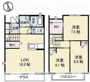 グランマスト1【1階】の間取り
