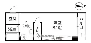 GARBO【305号室】の間取り