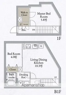 LIVEFLAT高田馬場【1階】の間取り