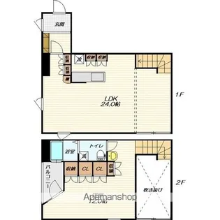 STUDIO55【2階】の間取り