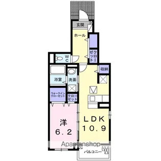 アビタシオン【1階】の間取り