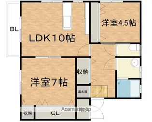 ベラカーサ【B号室】の間取り
