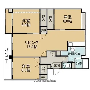 BETTER R 松原【3階】の間取り