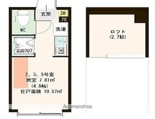 ハーモニーテラス小竹向原Ⅱ【1階】の間取り