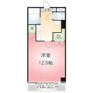 1Kの間取り画像