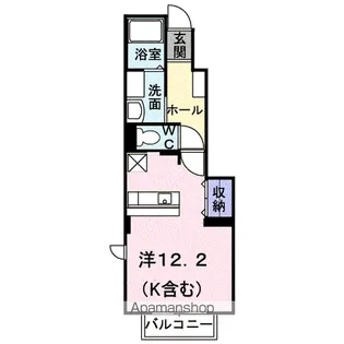 ヴァルムベルクB【105号室】の間取り