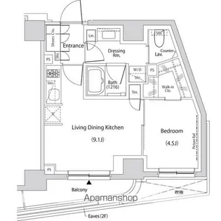 ザ・パークハビオ文京目白台プレイス【3階】の間取り