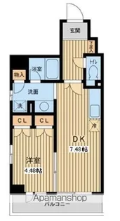 プロスペクト門前仲町【4階】の間取り