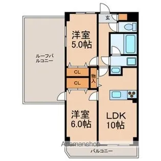 サンタバレー【3階】の間取り