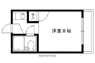 ヴィラ島本【306号室】の間取り
