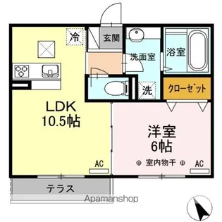 オンブラージュ・マロニエ【1階】の間取り