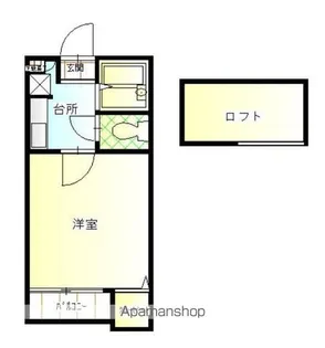 コンフォートベネフィス薬院【102号室】の間取り
