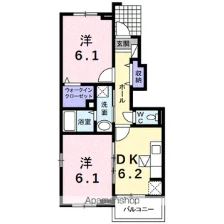 エアリーヒルⅢ【1階】の間取り