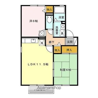 グランシャリオ AB【2階】の間取り