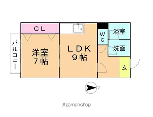 ラネージュ (輪之内町四郷)【103号室】の間取り