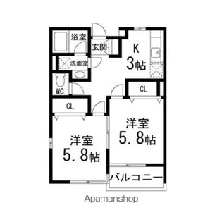 パレスハッピー1【101号室】の間取り