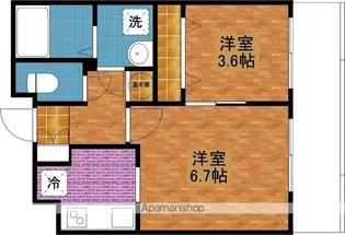 グレースカナリア【3階】の間取り