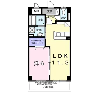 サンライズコード【6階】の間取り