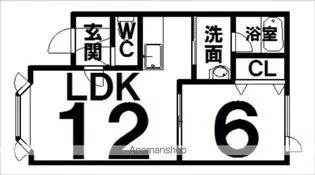 グリーンフィールド【1階】の間取り