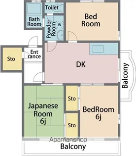四宮ハイツ【3階】の間取り
