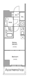 BRICK RESIDENCE 築地明石町【4階】の間取り