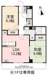 フィネス宮脇【203号室】の間取り