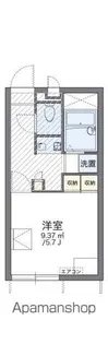 レオパレスどうのもと【101号室】の間取り
